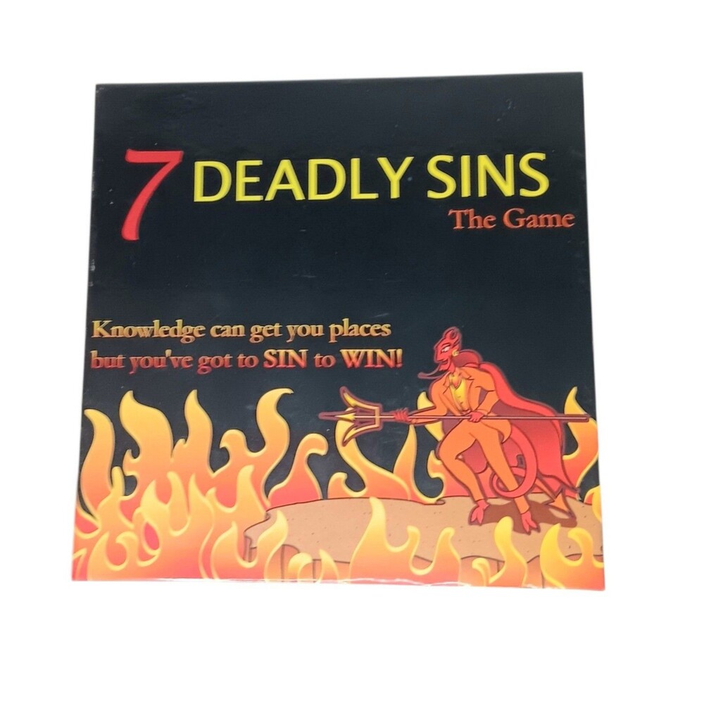 7 Deadly Sins Adult Party Board Game Naughty Trivia - Complete - Vintage 2003